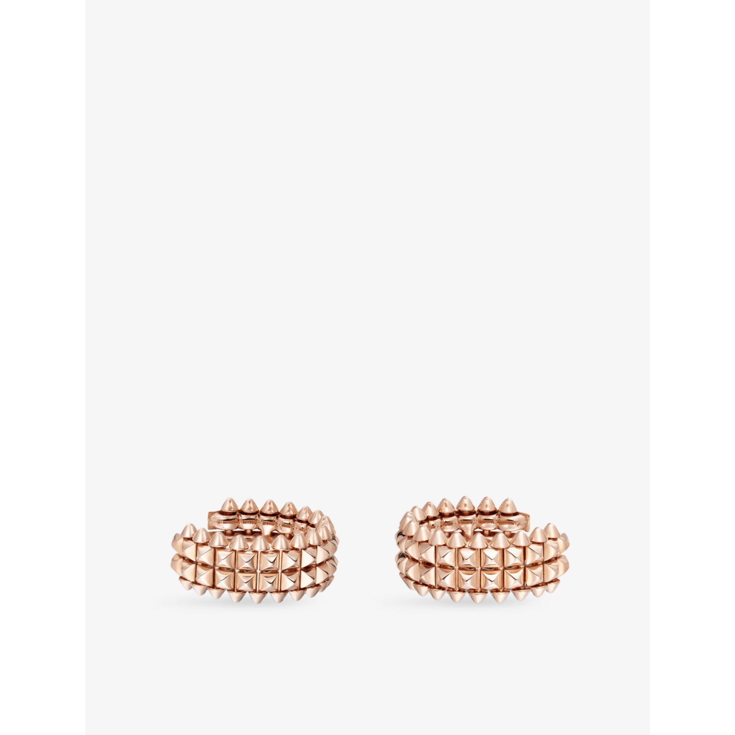 Cartier 18ct rose-gold hoop earrings, imported from the UK