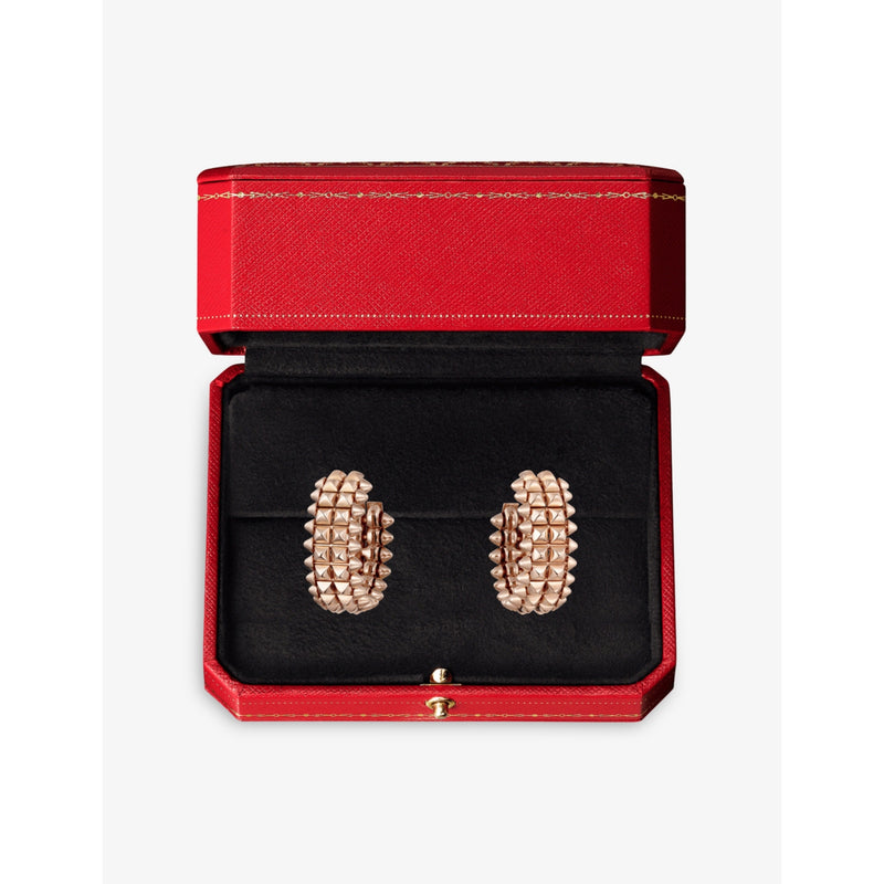 Cartier 18ct rose-gold hoop earrings, imported from the UK