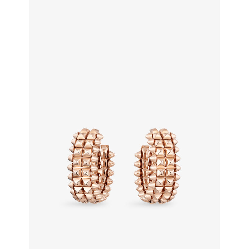 Cartier 18ct rose-gold hoop earrings, imported from the UK