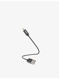Lightning charging cable 20cm with fabric jacket - British product