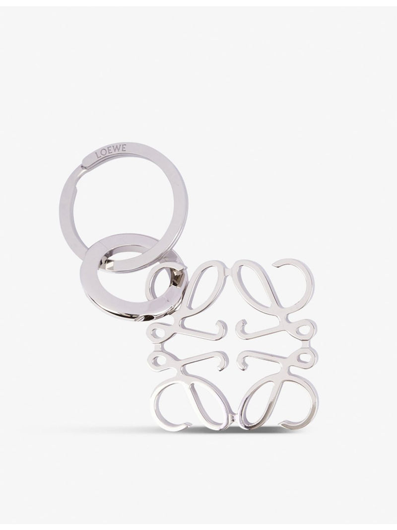 Loewe brass keyring with Anagram charm, imported from the UK