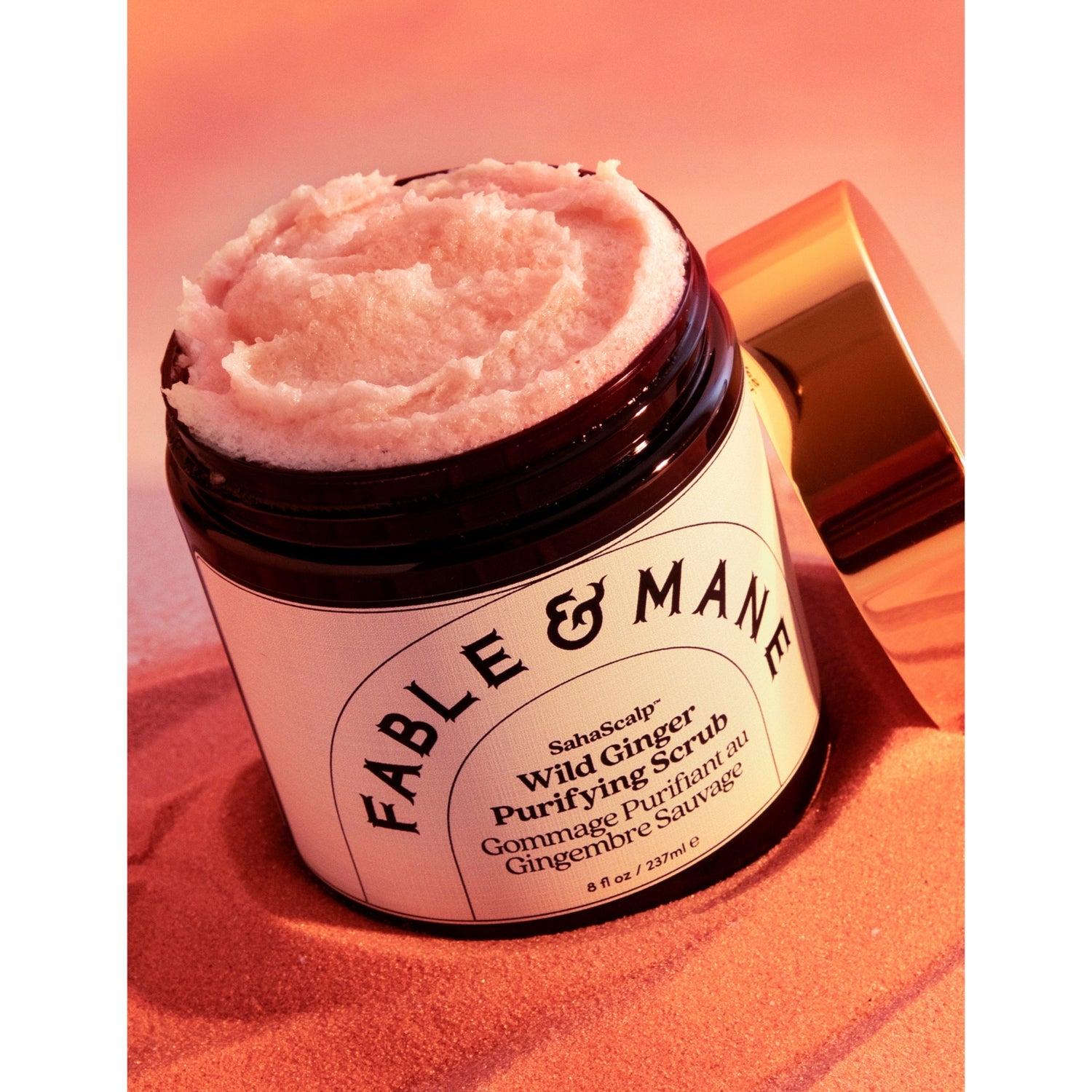 Fable & Mane scalp scrub wild ginger 237ml (British brand)