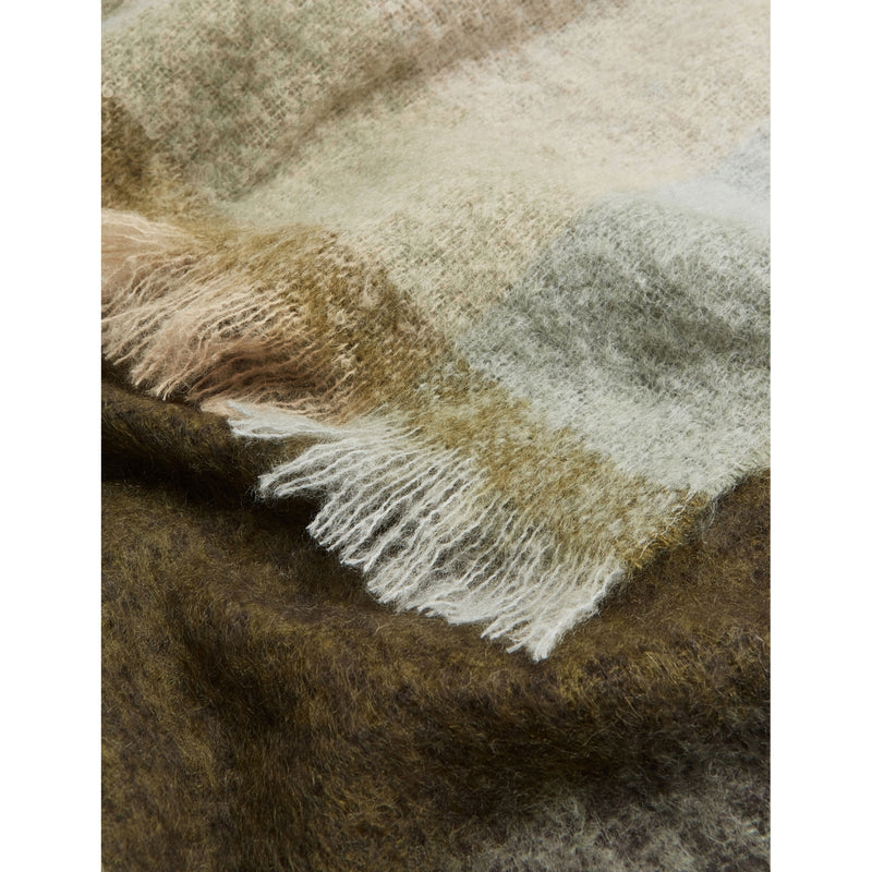 Soho Home Curtis check-print mohair blend throw 172 x 130cm - British product