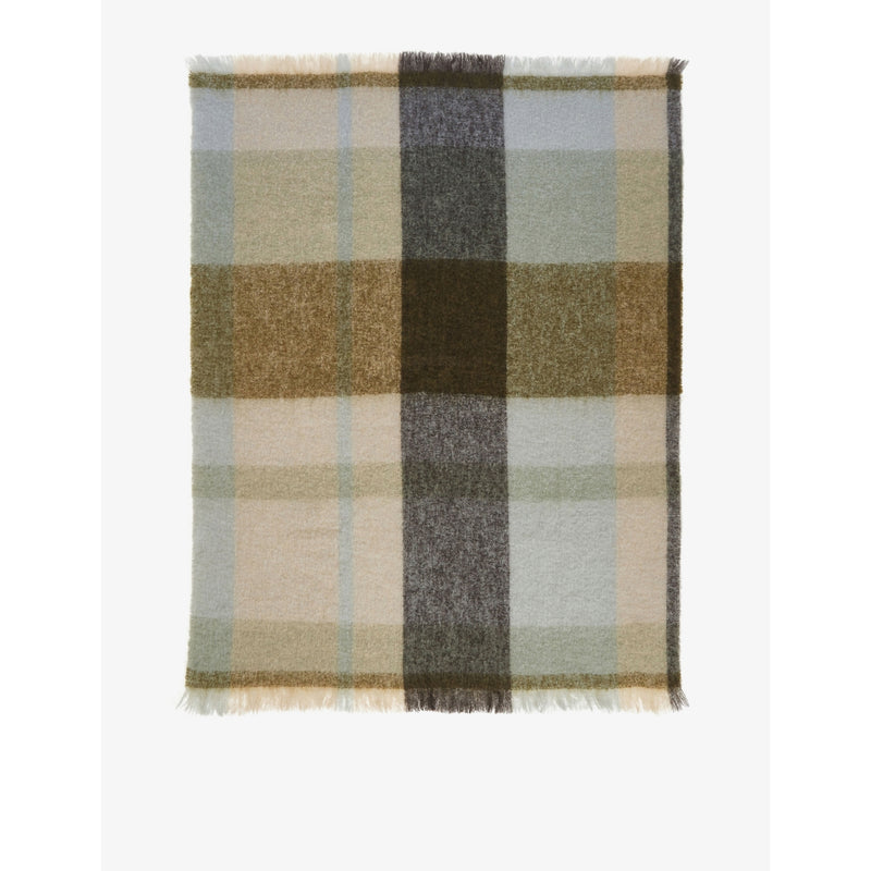 Soho Home Curtis check-print mohair blend throw 172 x 130cm - British product