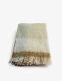 Soho Home Curtis check-print mohair blend throw 172 x 130cm - British product