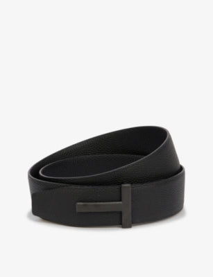 Tom Ford Reversible Brand-Plaque Leather Belt 109cm
