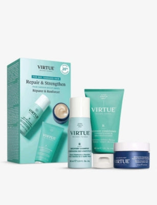 Virtue Recovery haircare kit with shampoo, conditioner and mask (British brand)