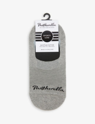Pantherella Logo Cotton-blend Invisible Socks