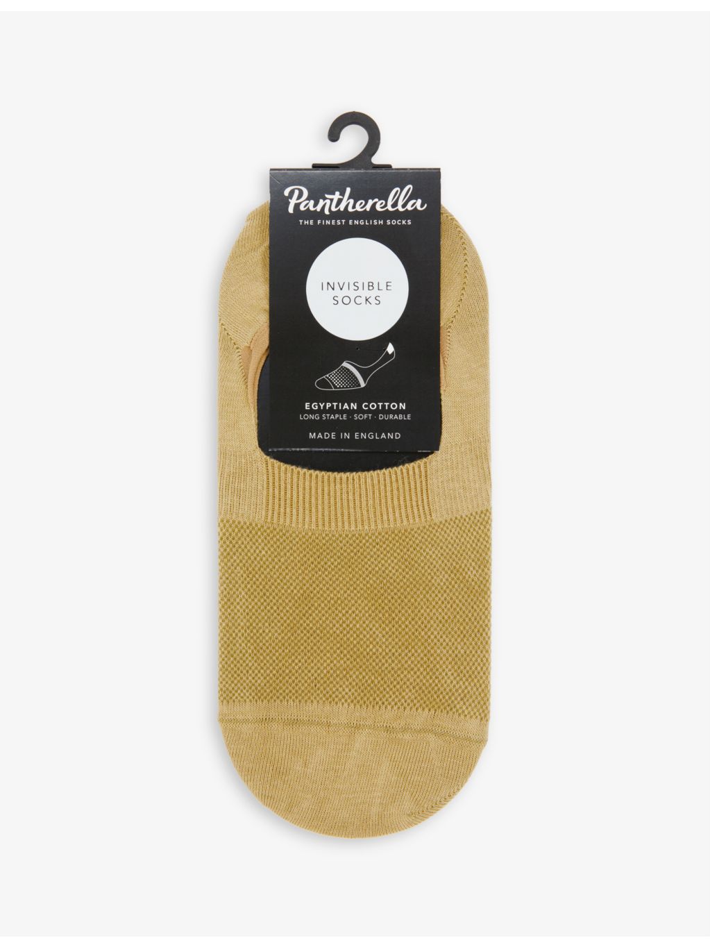 Pantherella cotton-blend invisible socks, imported from the UK