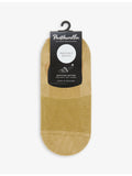 Pantherella cotton-blend invisible socks, imported from the UK