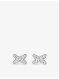 Chaumet 18ct white gold diamond single earring - British product