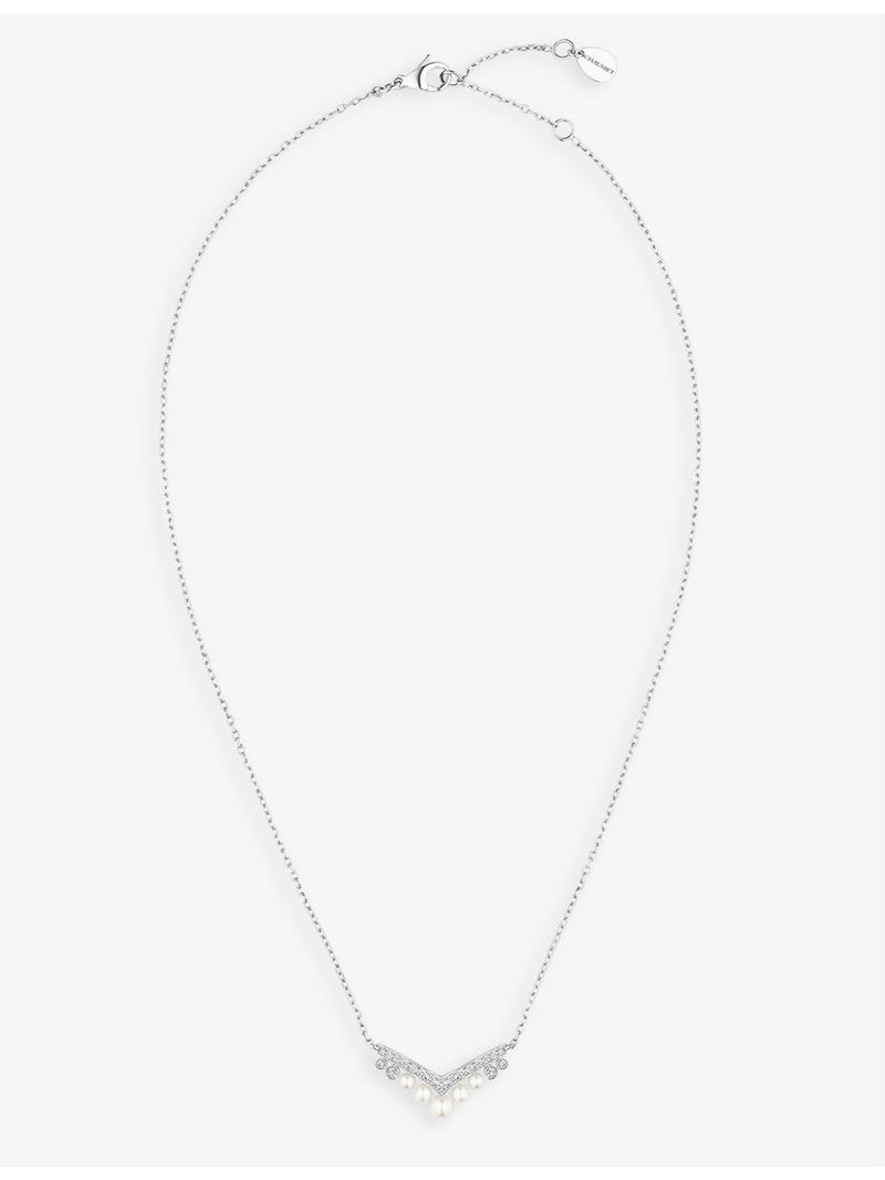 Chaumet Akoya pearl pendant necklace 18ct white gold - British product