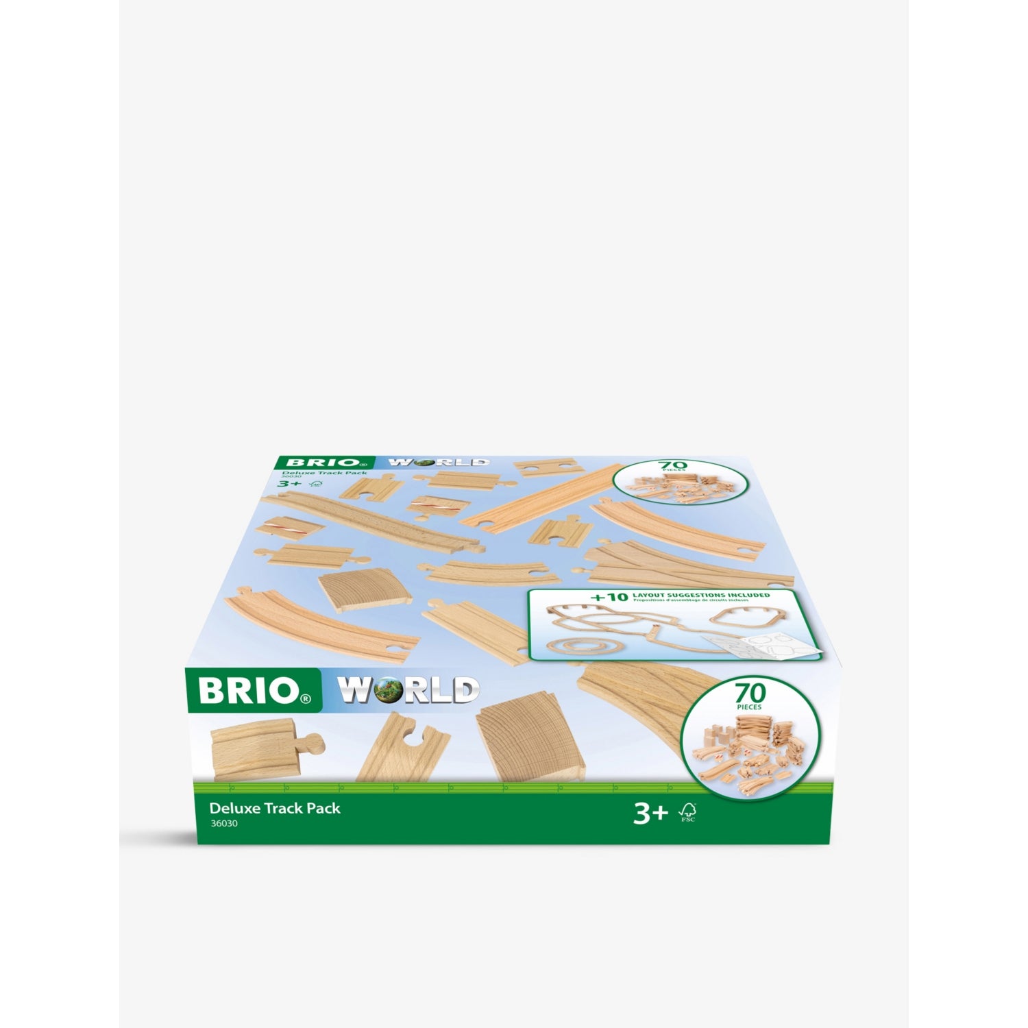 Brio deluxe wooden track pack 70 pieces (British brand)