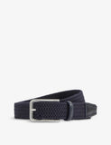 BOSS Logo-embossed Woven Belt 3cm