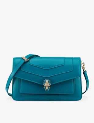 Bvlgari Serpenti Forever East-West Leather Shoulder Bag
