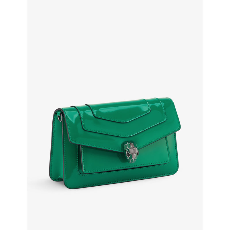 Bvlgari Serpenti Forever East-West leather shoulder bag (British brand)