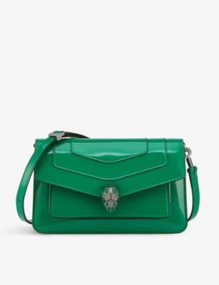 Bvlgari Serpenti Forever East-West Leather Shoulder Bag
