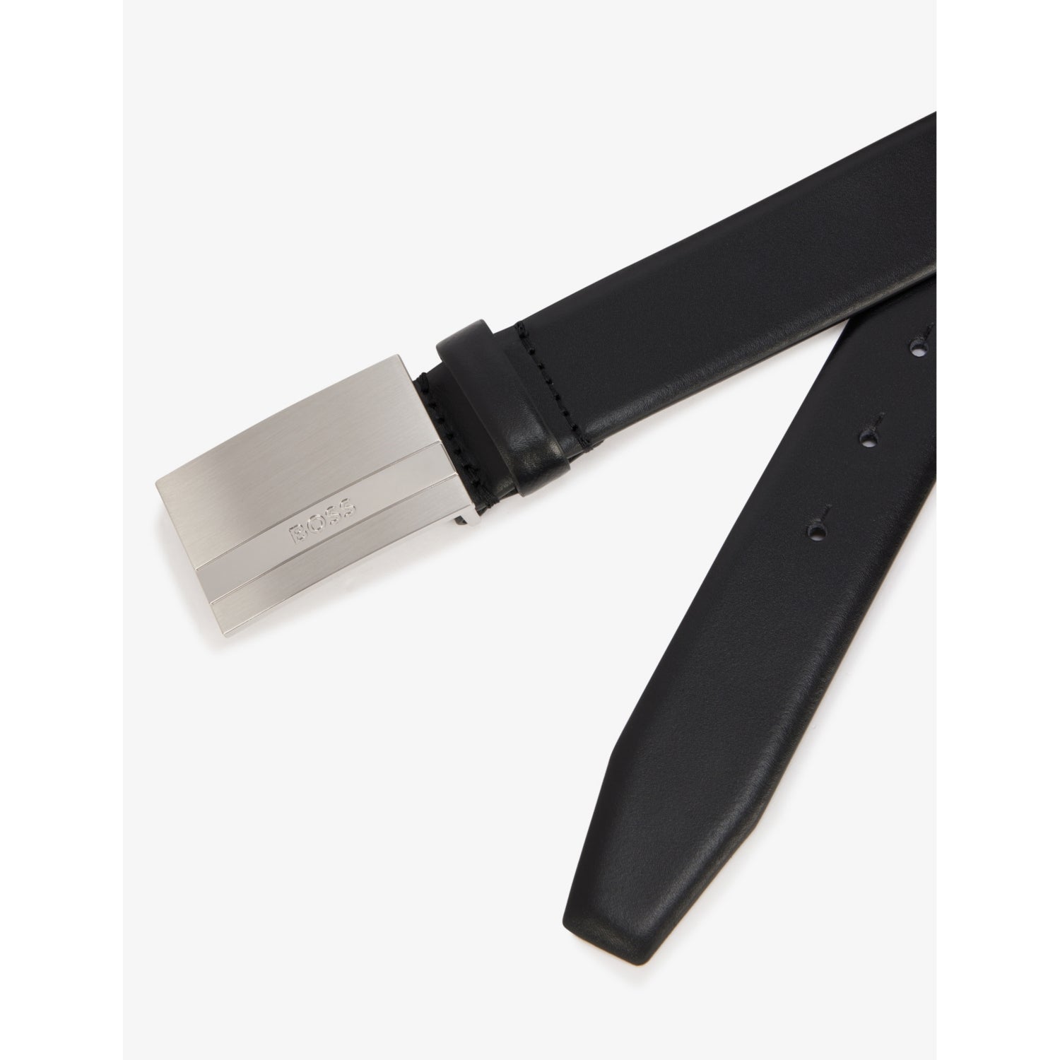 BOSS engraved leather belt 97cm, UK version