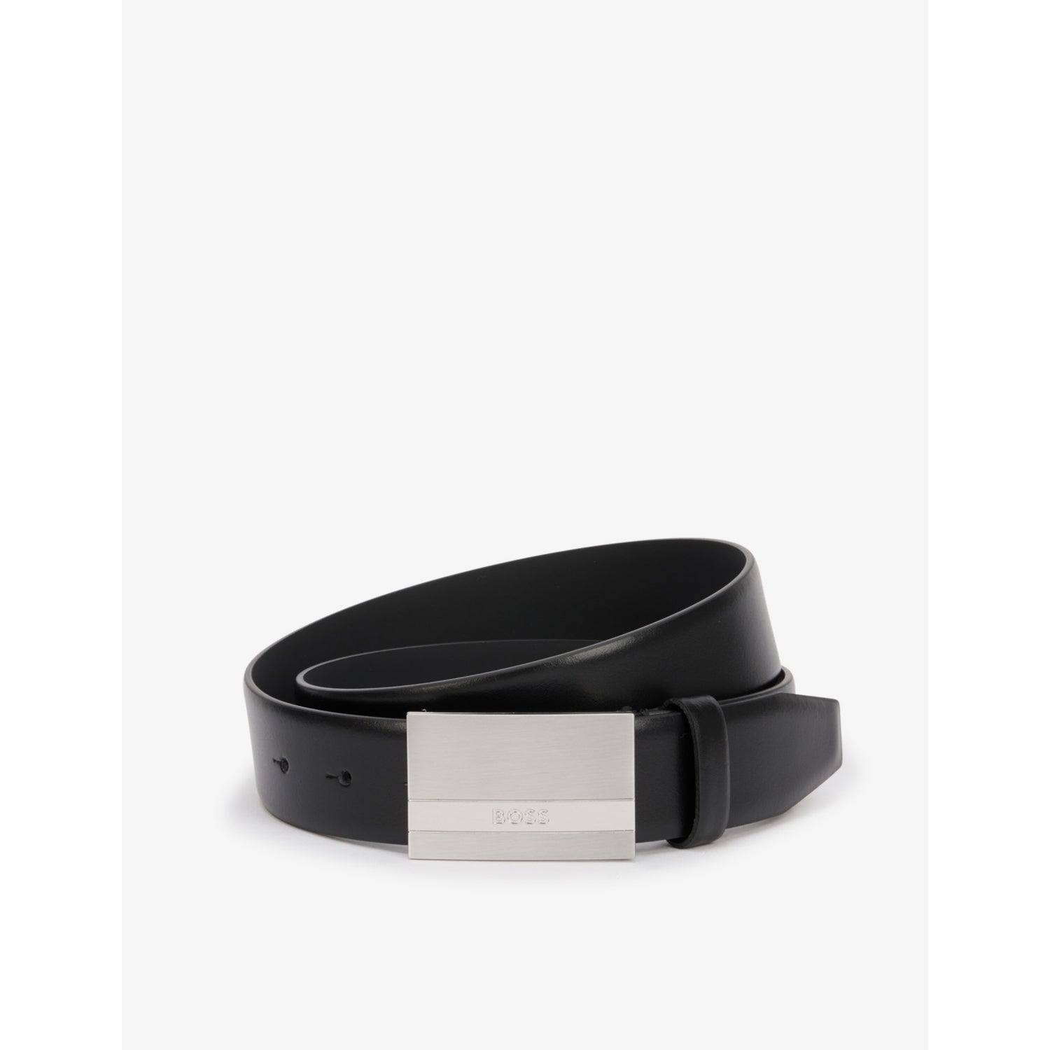 Logo-engraved leather belt - 30