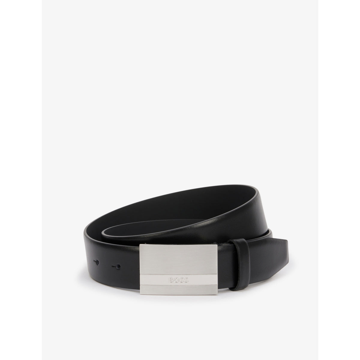 Logo-engraved leather belt - 30