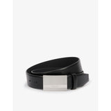 Logo-engraved leather belt - 30