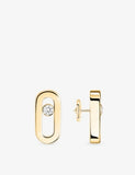 Messika 18ct gold diamond earrings 0.03ct - British product