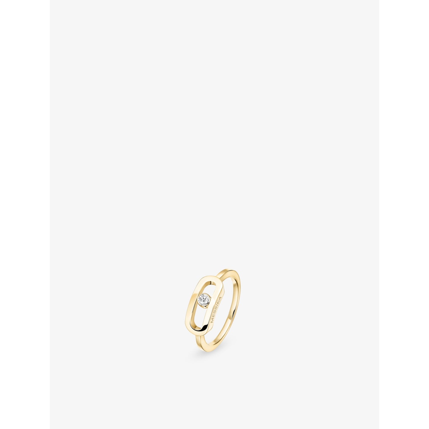 Move Uno 18ct gold and diamond ring - ROSE GOLD - 53mm