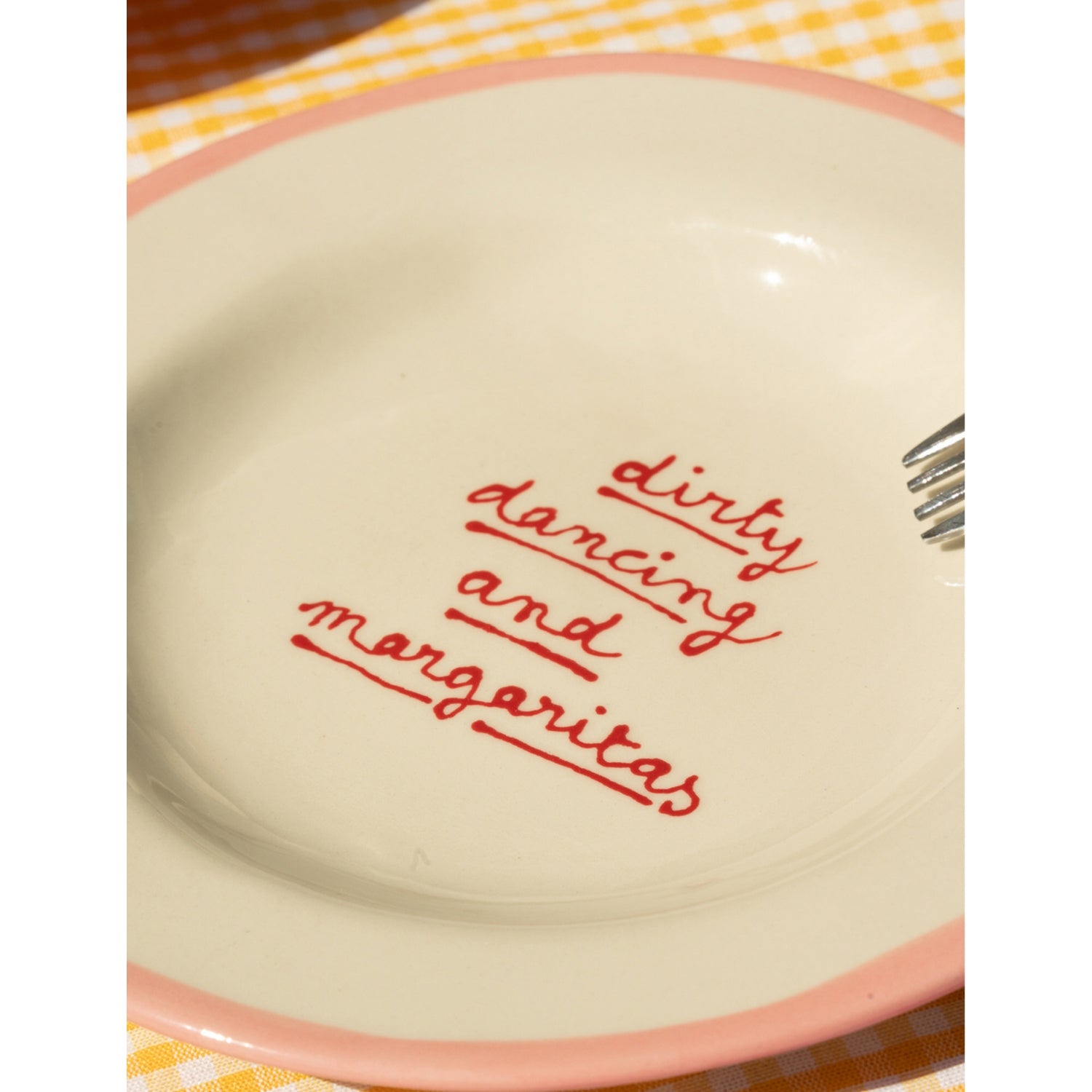 Laetitia Rouget Dirty Dancing hand-painted ceramic plate 20cm - British product