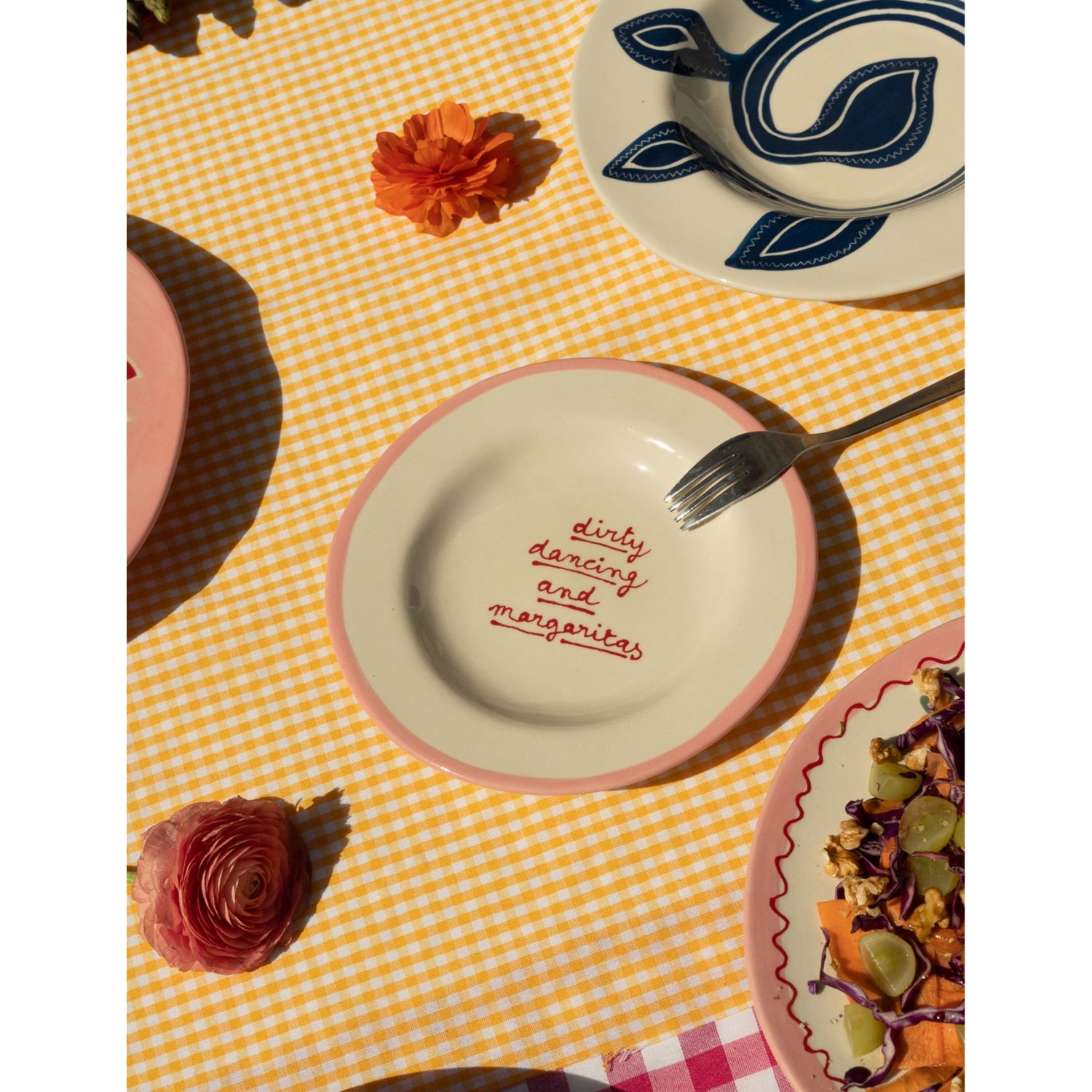 Laetitia Rouget Dirty Dancing hand-painted ceramic plate 20cm - British product