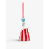 Laetitia Rouget Claudia hand-painted ceramic candleholder 25cm, UK version