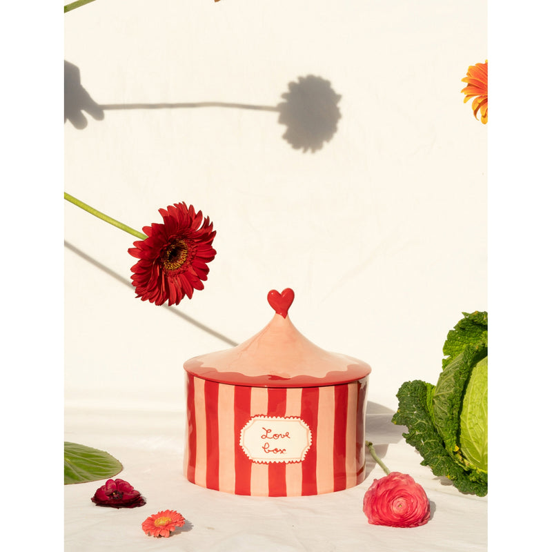 Laetitia Rouget Love Box ceramic storage jar 23cm, UK version