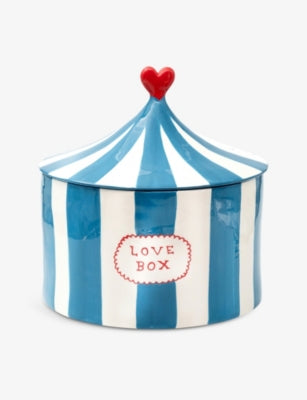 Laetitia Rouget hand-painted ceramic storage jar 23cm, UK version
