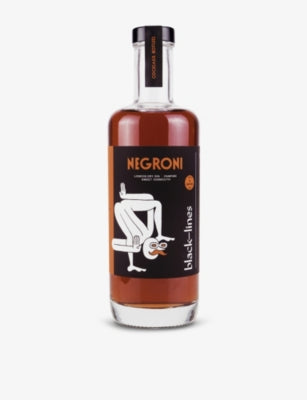 Black Lines Negroni pre-made cocktail 500ml, UK version