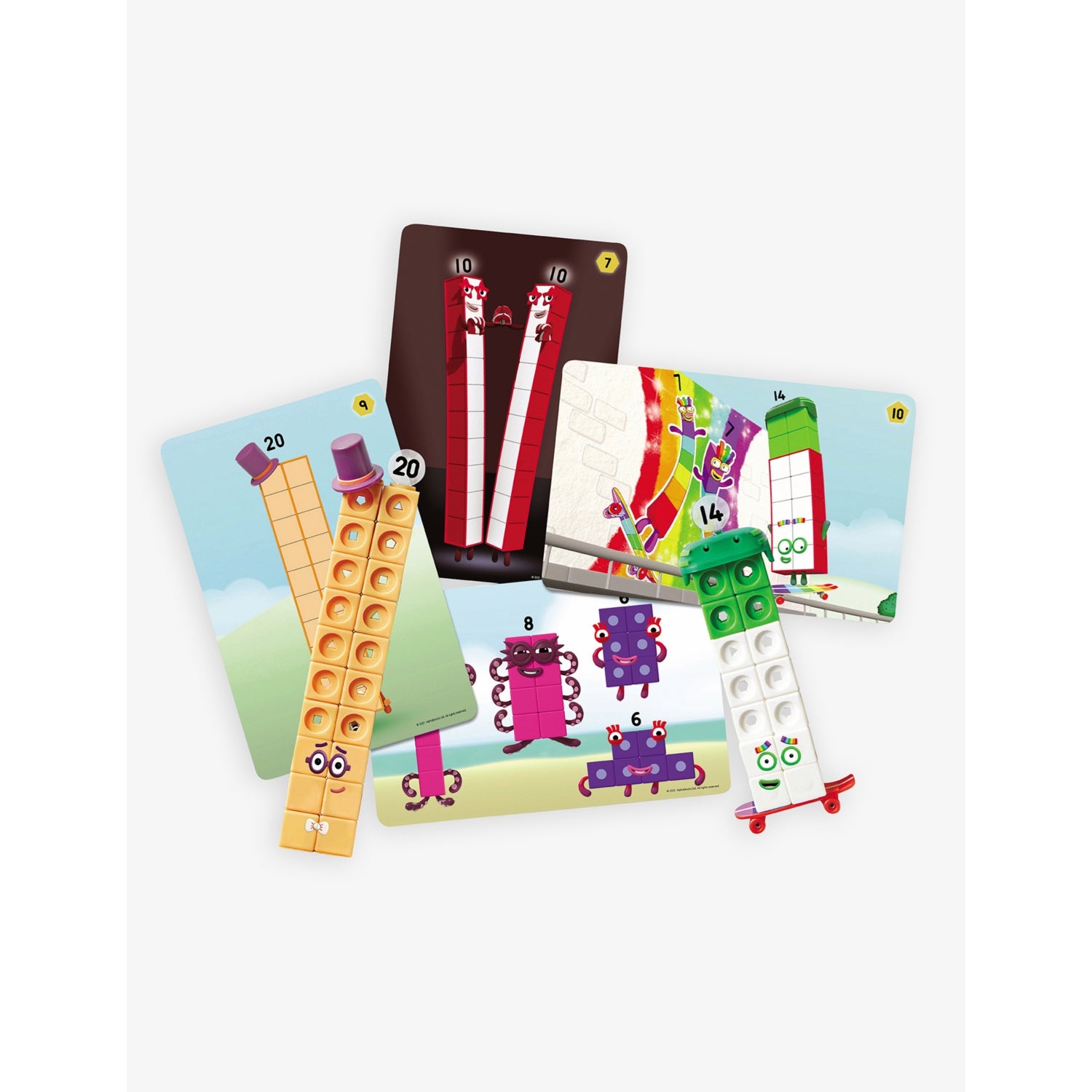 Numberblocks MathLink Cubes 11-20 activity set, UK version