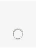 Yoko London 18ct white gold Akoya pearl diamond ring (British brand)