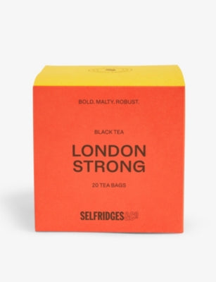 Selfridges Strong Brew tea bags, box of 20, imported from the UK