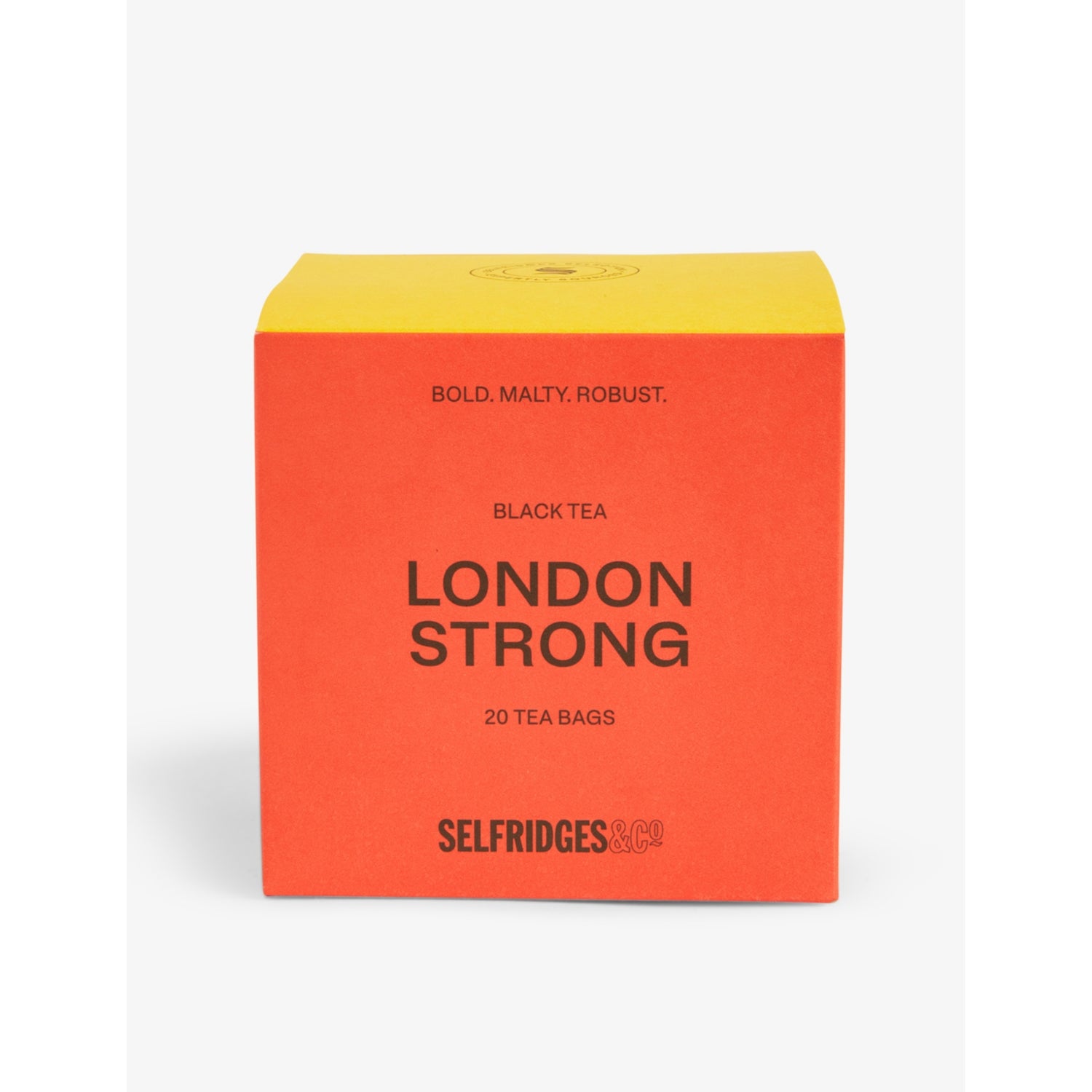 Selfridges Strong Brew tea bags, box of 20, imported from the UK