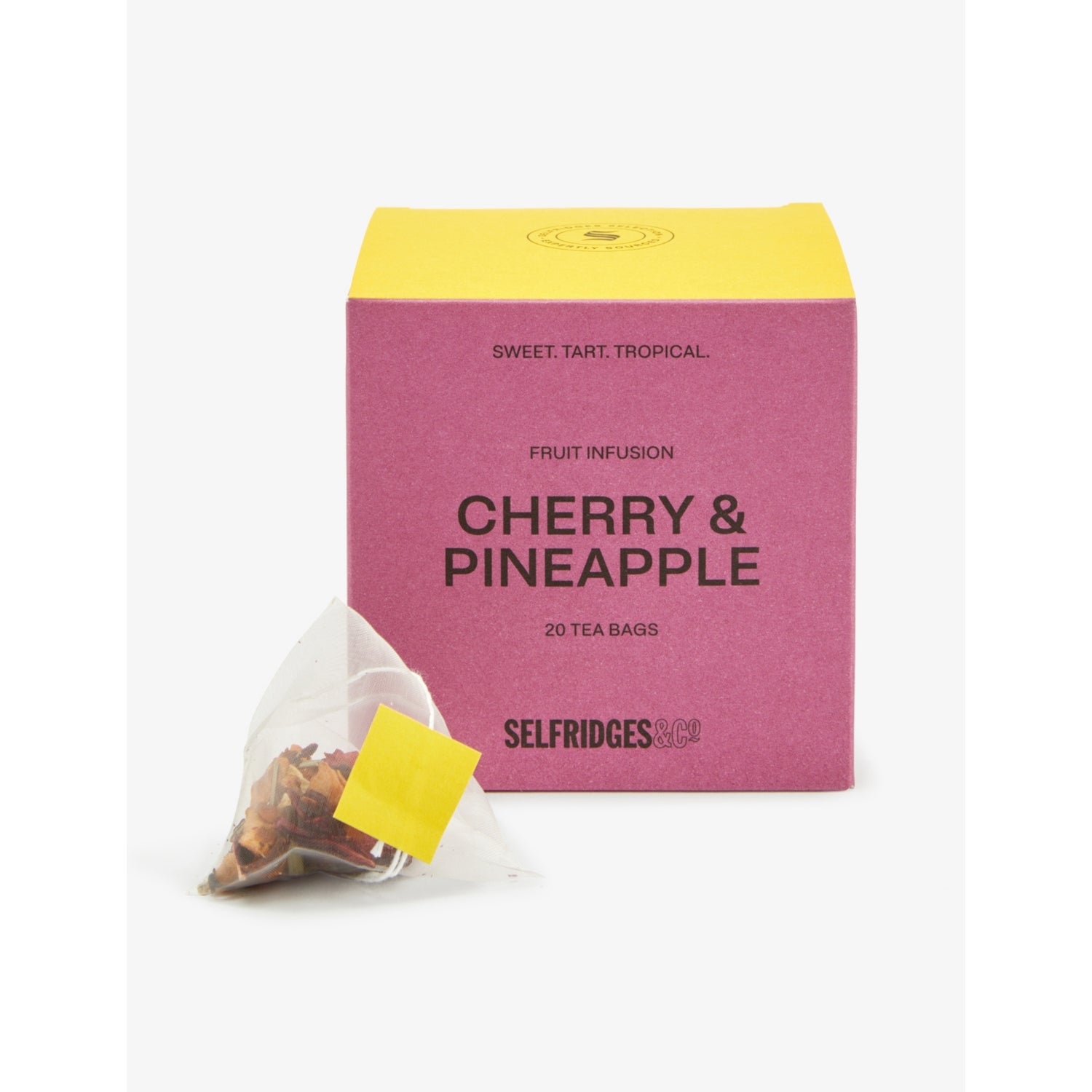 Selfridges Selection pineapple cherry fruit tea bags 50g - British product