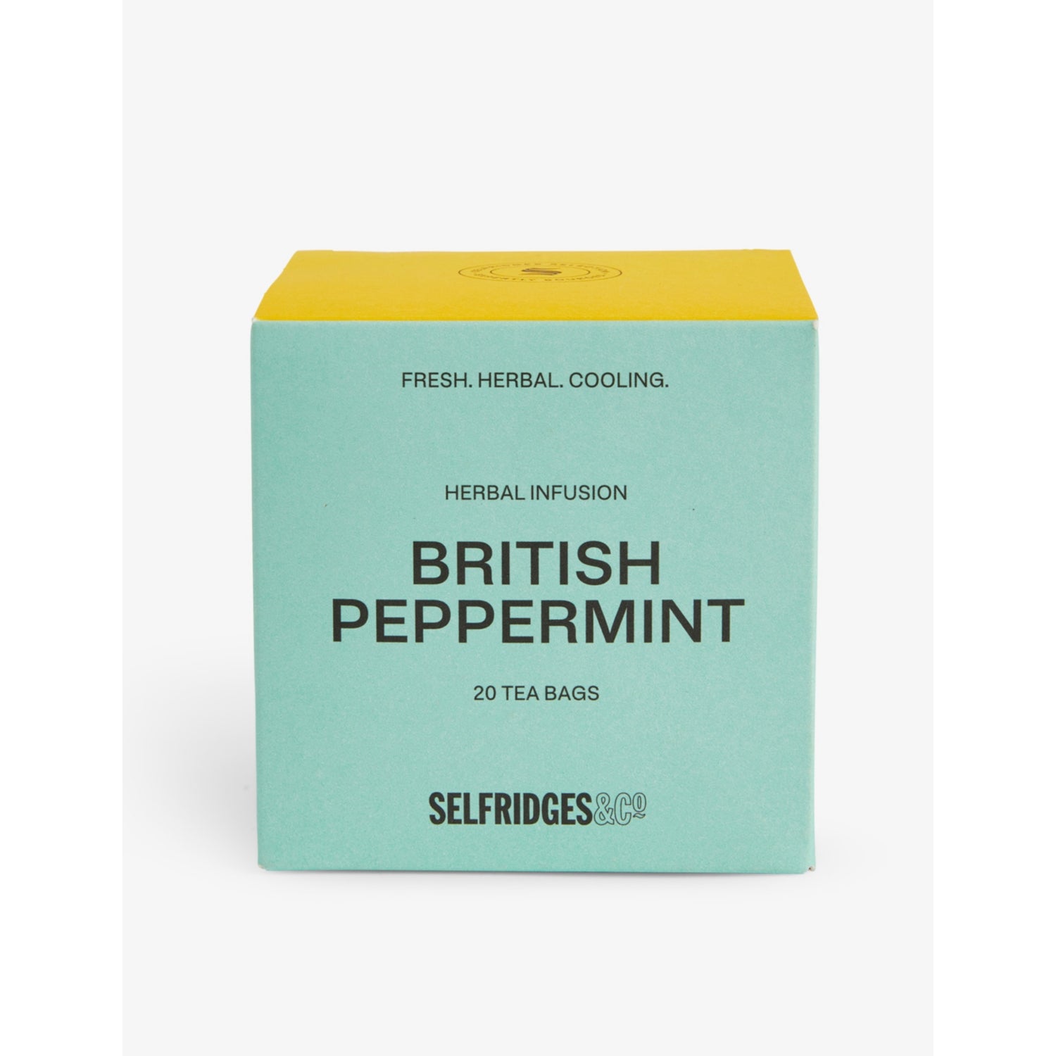 Selfridges Selection peppermint tea bags 20, imported from the UK