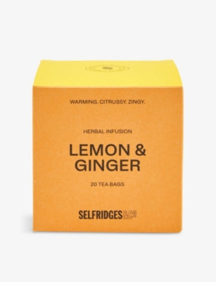 Selfridges Selection lemon and ginger tea bags pack of 20 (British brand)
