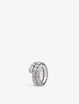 Bvlgari Serpenti Viper 18ct White Gold and 1.22ct Brilliant-Cut Diamond Ring