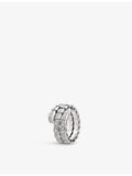 Bvlgari Serpenti Viper diamond ring 18ct white gold, UK version