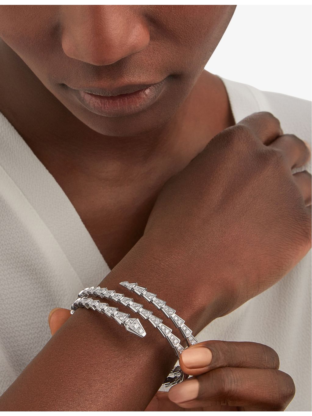 Bvlgari Serpenti Viper diamond bracelet 5.89ct (British brand)