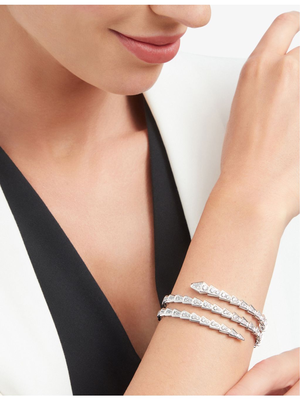 Bvlgari Serpenti Viper diamond bracelet 5.89ct (British brand)