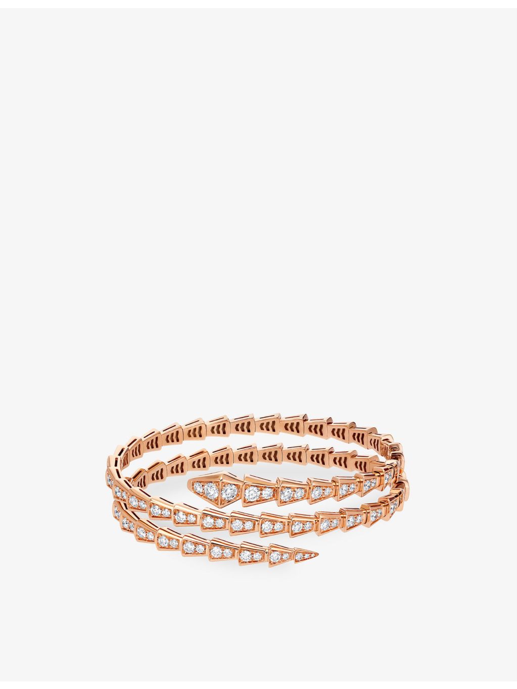 Bvlgari Serpenti Viper rose gold diamond bracelet, UK version