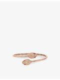 Bvlgari Serpenti 18ct rose gold diamond bangle bracelet (British brand)