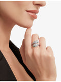 Bvlgari Serpenti Seduttori diamond emerald ring 18ct white gold - British product