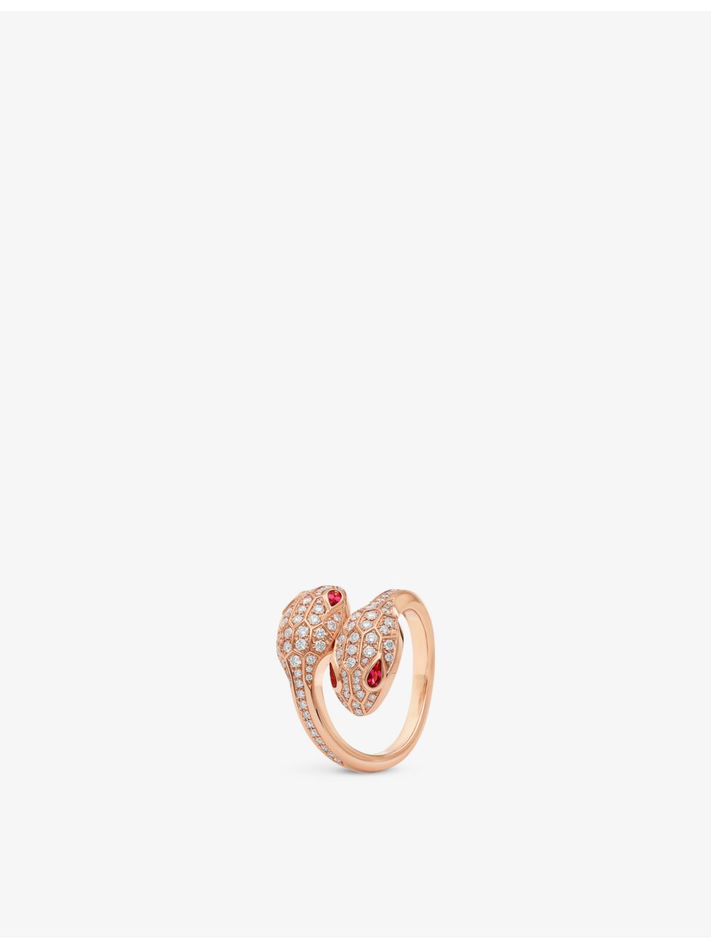 Bvlgari Serpenti Seduttori ring with diamond and rubellite - British product