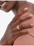 Bvlgari Serpenti Viper diamond ring 18ct rose gold 0.1ct - British product