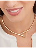 Bvlgari Serpenti Viper 18ct rose gold diamond necklace - British product